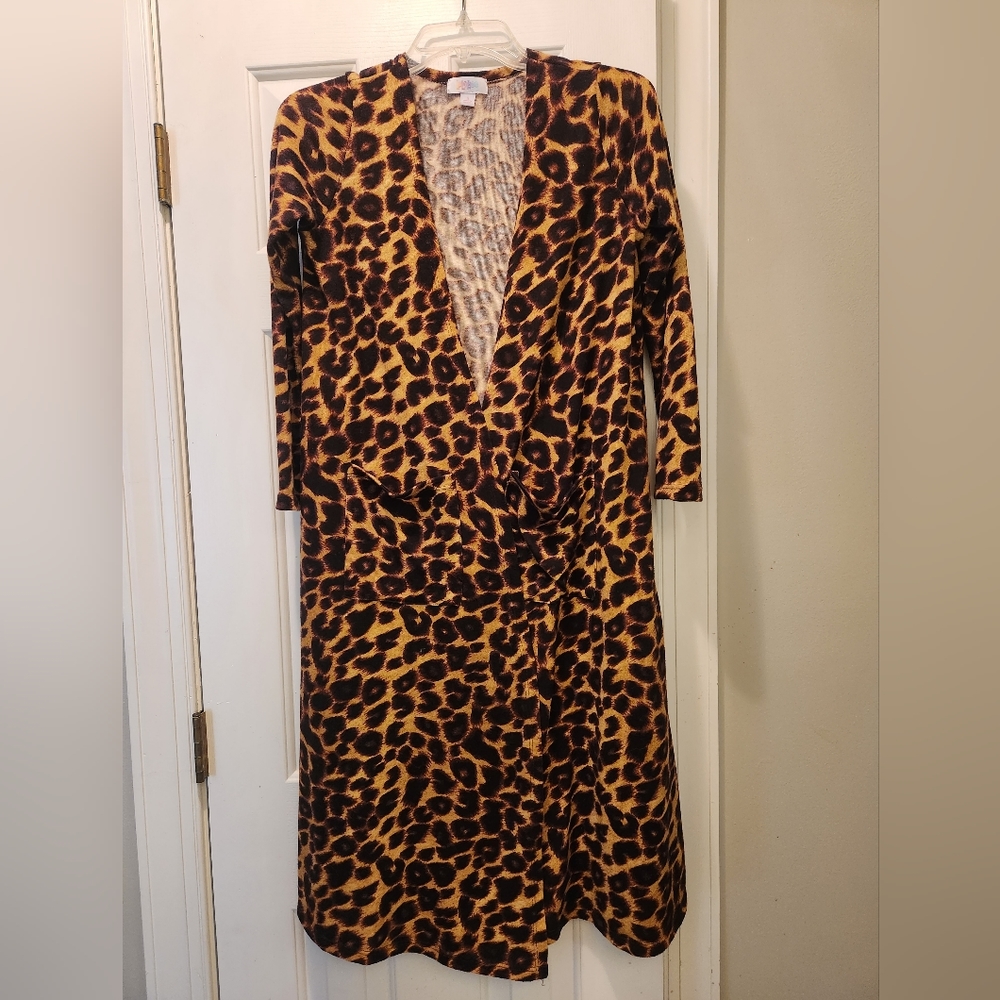 Lularoe Leopard Print Sarah Duster/Cardigan!